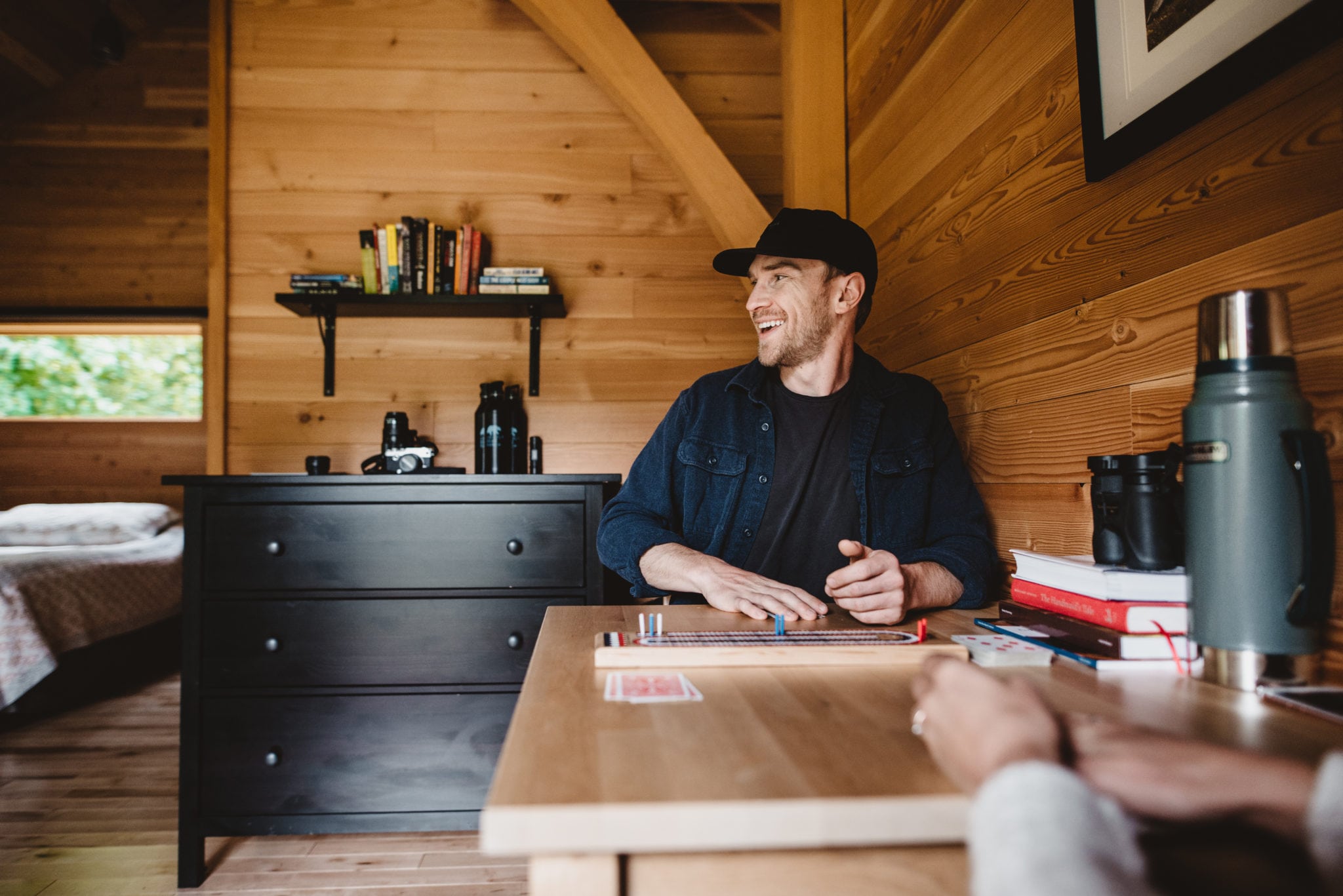 A game of cards at Wild Bear Lodge