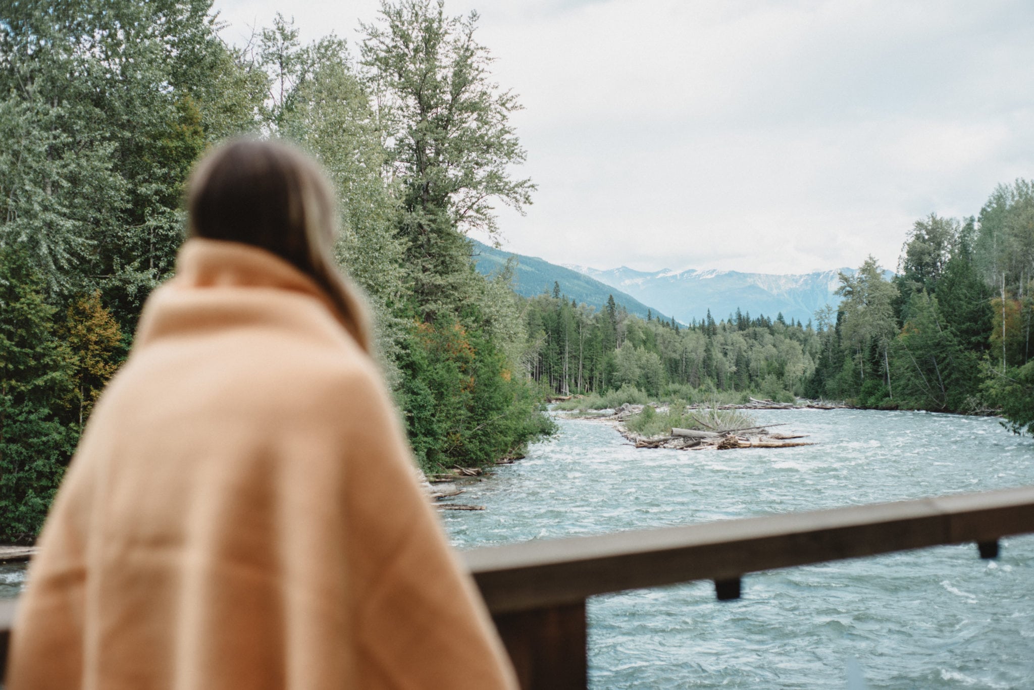 Looking down the river at Wild Bear Lodge