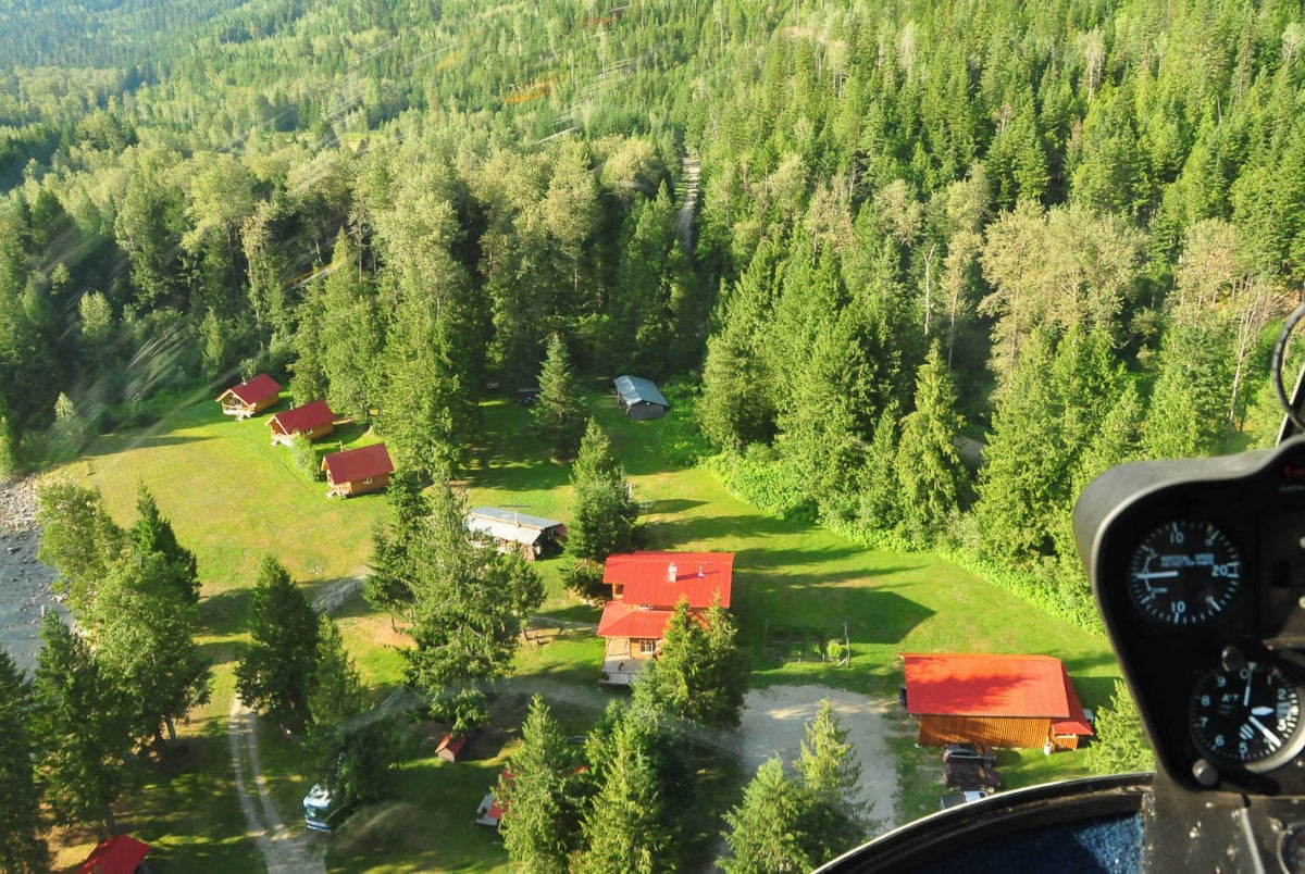 Wild Bear Lodge from the air