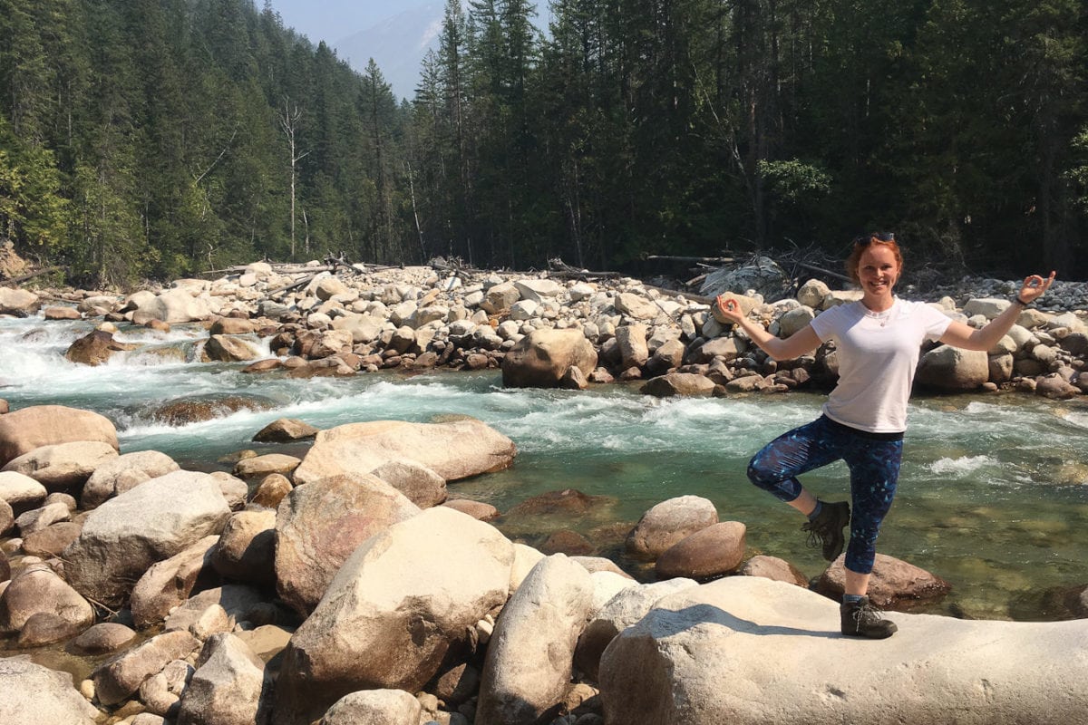 A remote mountain river at Wild Bear Lodge